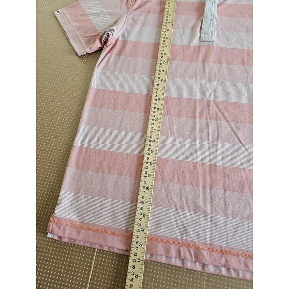 Linksoul Short Sleeve Polo  Size Large Stripe - Picture 5 of 13